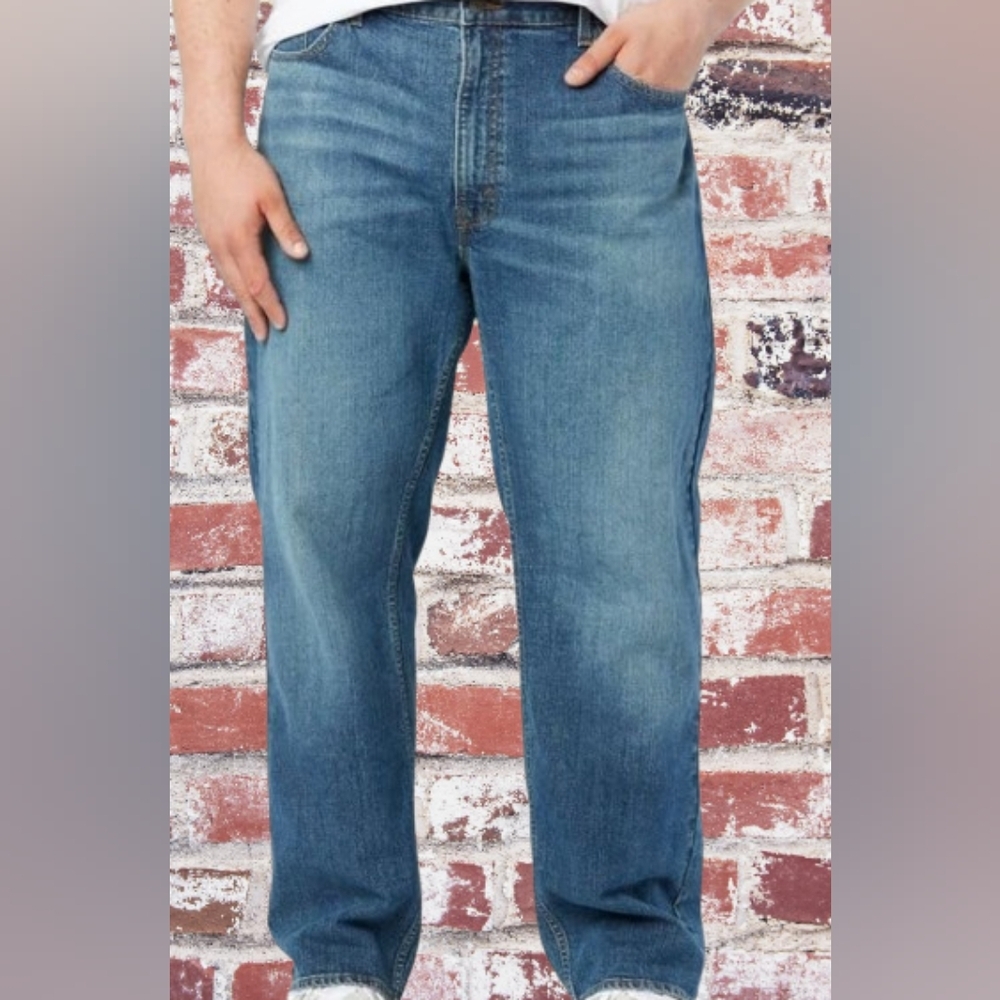 📣 Signature Levi Strauss & Co. Gold Mens Relaxed Straight Leg 50x32 Big & Tall